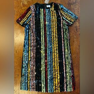 Dee Elly Sequined Mini Dress Size XS